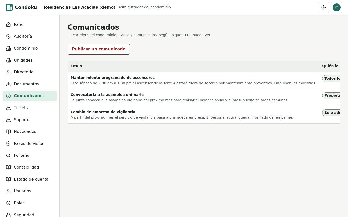 Comunicados