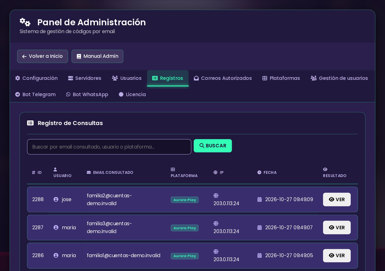 Registro / Log