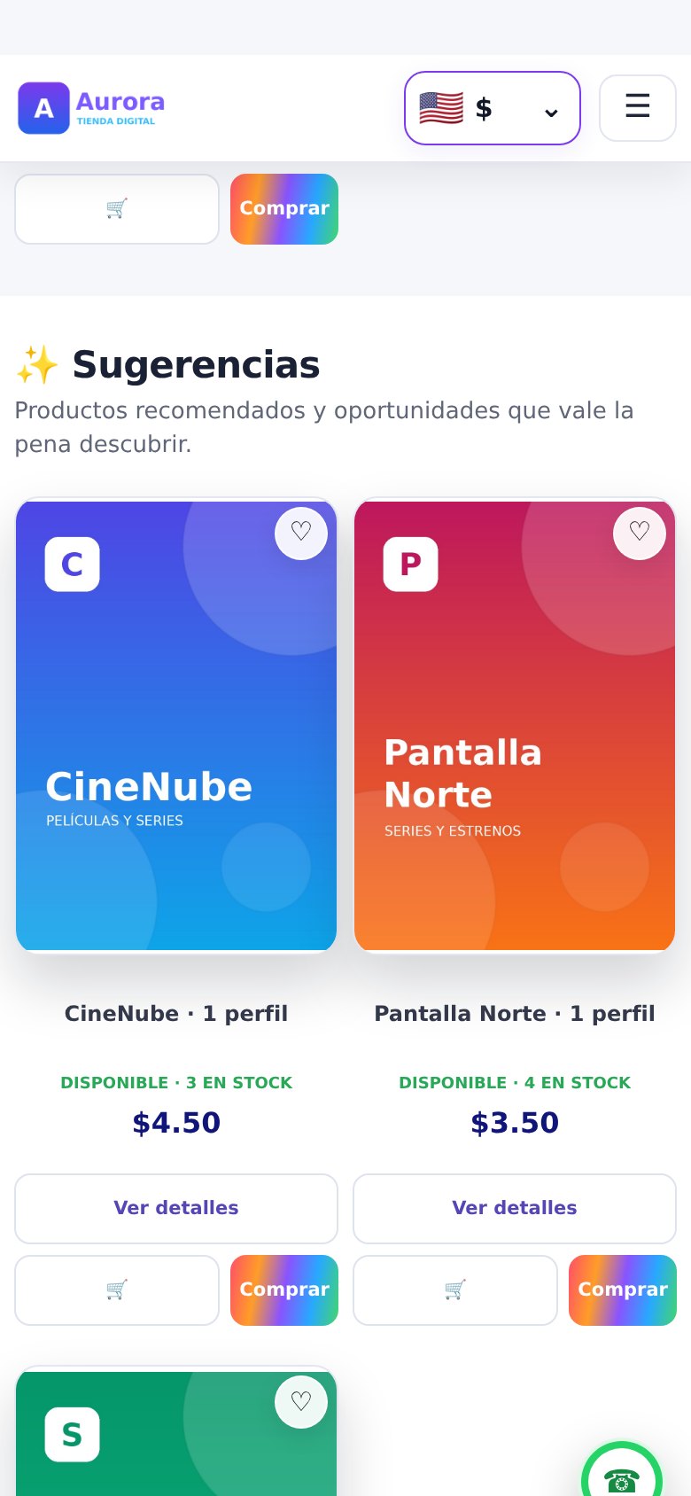 La tienda en el celular / The store on a phone