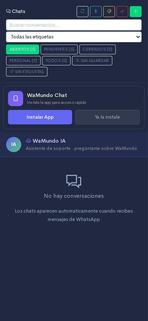 Chat móvil / Mobile chat